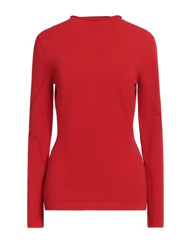 Ferragamo Woman T-shirt Red Size M Viscose, Polyamide, Polyester, Elastane