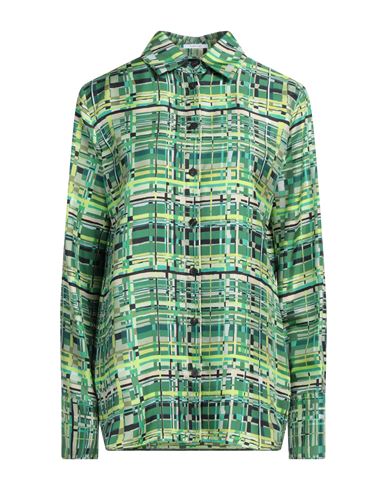 Ferragamo Woman Shirt Green Size 6 Silk In Green