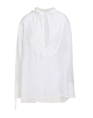 Ferragamo Woman Top White Size 6 Silk, Polyamide In White
