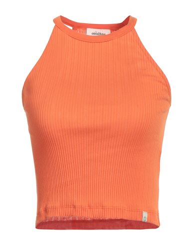 Ottod'ame Woman Top Orange Size 6 Cotton In Orange