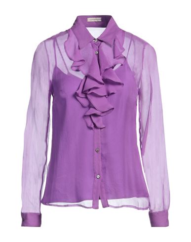 Camicettasnob Woman Shirt Mauve Size 10 Silk In Purple