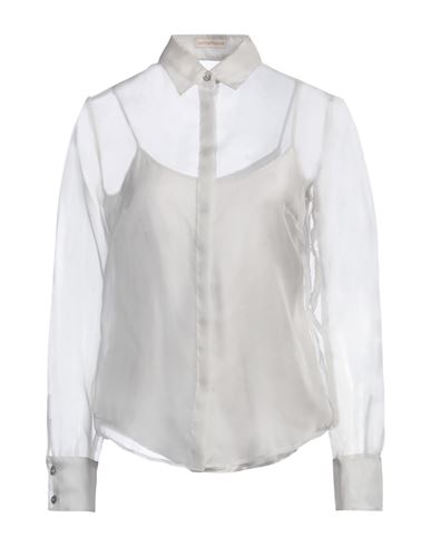 Camicettasnob Woman Shirt Light Grey Size 8 Silk In Grey