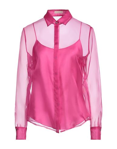 Camicettasnob Woman Shirt Fuchsia Size 10 Silk In Pink
