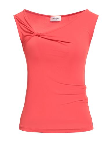 Ottod'ame Woman Top Tomato Red Size Xs Acetate, Polyamide, Elastane
