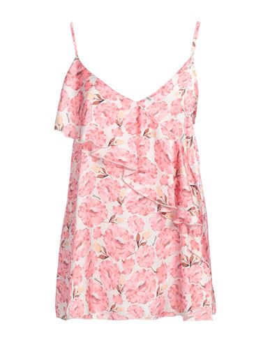 Mariuccia Woman Top Pink Size L Polyester In Pink