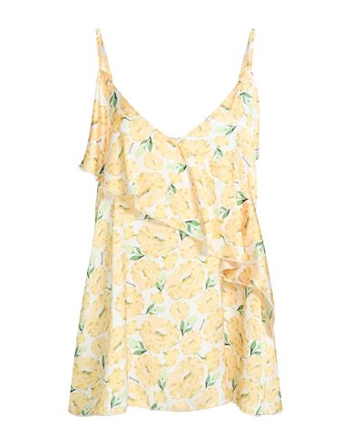 Mariuccia Woman Top Yellow Size L Polyester