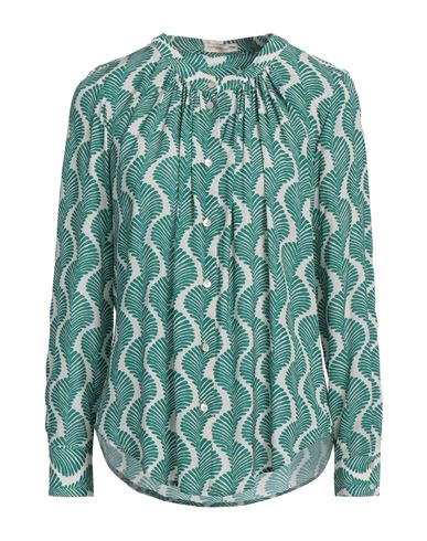 Camicettasnob Woman Shirt Green Size 10 Viscose In Green