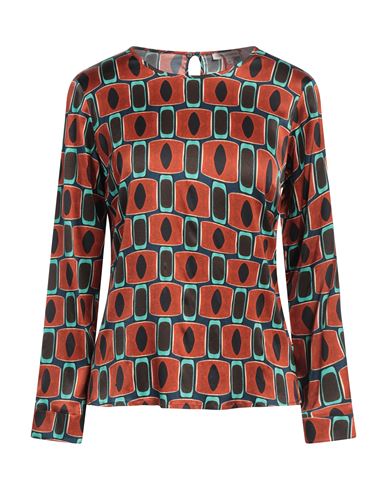 Camicettasnob Woman Top Light Green Size 8 Cotton In Blue