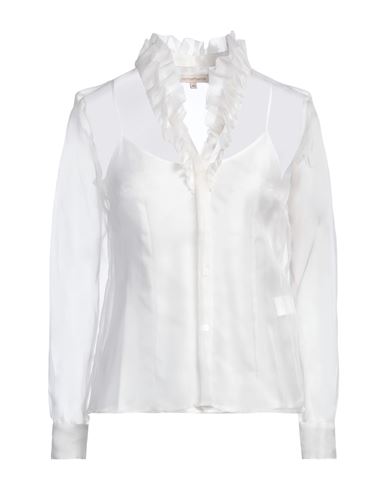Camicettasnob Woman Shirt Off White Size 8 Silk In Off White