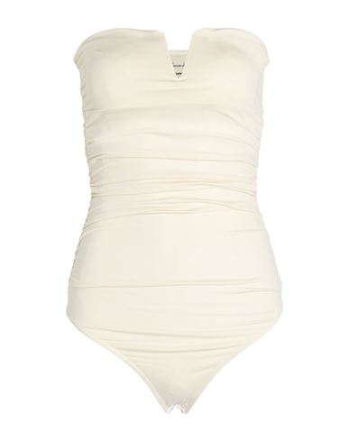 Alessia Santi Woman Bodysuit Cream Size 1 Polyester, Elastane In Neutral
