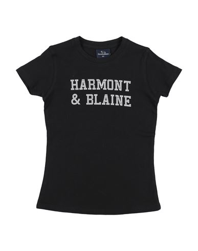 Harmont & Blaine Toddler Girl T-shirt Black Size 6 Cotton In Black