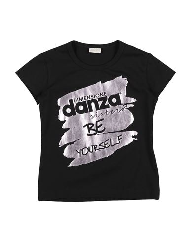 Dimensione Danza Toddler Girl T-shirt Black Size 6 Cotton, Lycra In Black