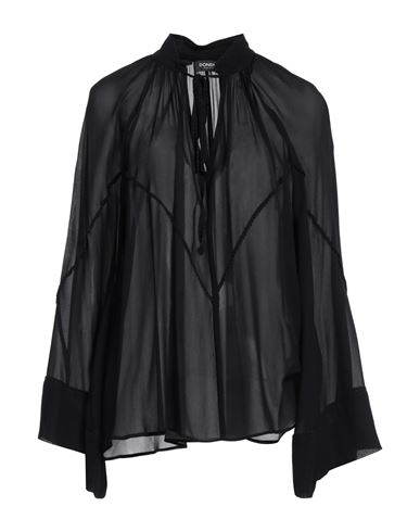 DONDUP DONDUP WOMAN SHIRT BLACK SIZE 4 VISCOSE