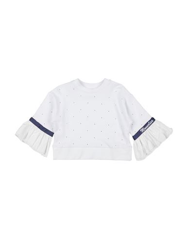 Monnalisa Toddler Girl Sweatshirt White Size 6 Cotton, Elastane In White