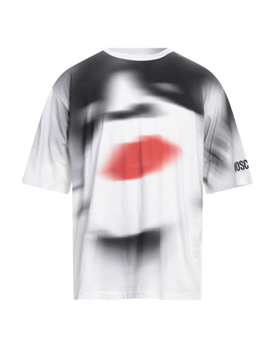 Moschino Crew Neck Graphic Print T-shirt In Grey