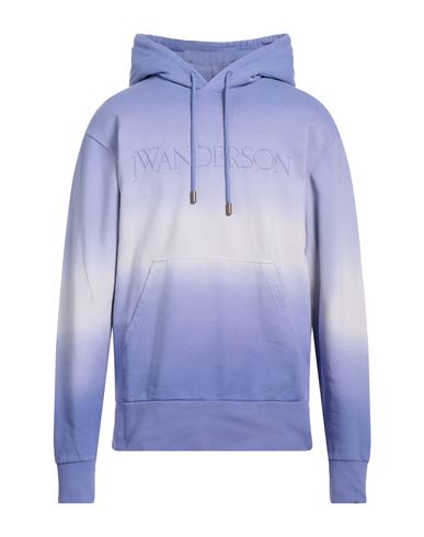 Jw Anderson Man Sweatshirt Lilac Size L Organic Cotton In Purple