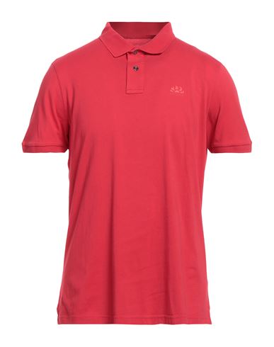 Sundek Man Polo Shirt Red Size Xxl Cotton In Red