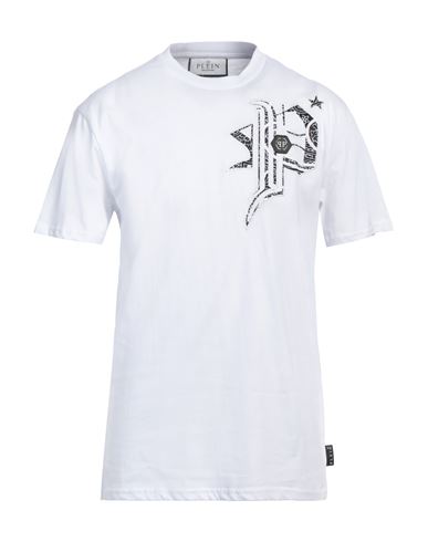 Philipp Plein Regular Fit Cotton T-shirt In White