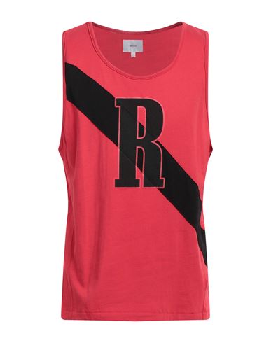 Rhude Man Tank Top Red Size Xl Cotton In Red