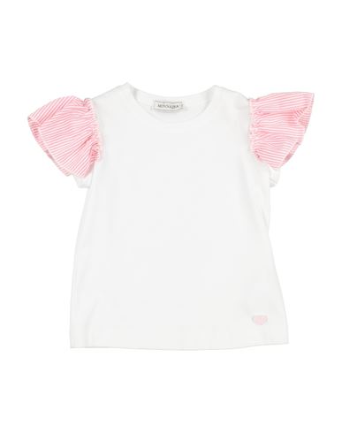 Monnalisa Toddler Girl T-shirt White Size 5 Cotton, Elastane, Viscose, Polyester In White