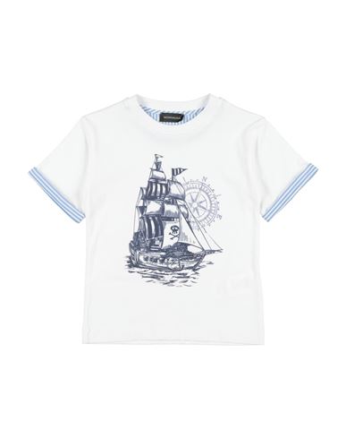 Monnalisa Toddler Boy T-shirt White Size 6 Cotton In White
