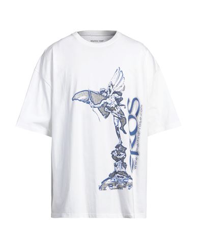 Shop Martine Rose Man T-shirt White Size L Cotton