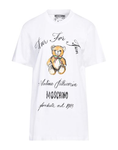 Moschino Couture Woman T-shirt White Size L Cotton In White