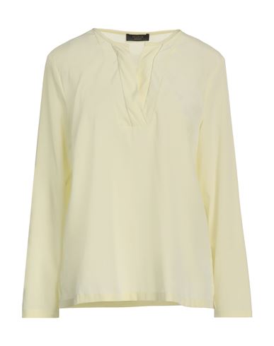 Peserico Easy Woman Top Pastel Yellow Size 12 Silk, Elastane In Yellow