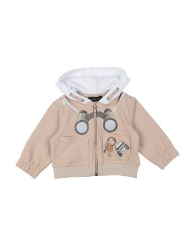 Monnalisa Newborn Boy Sweatshirt Beige Size 3 Cotton, Elastane In Beige