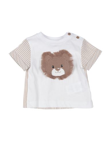Monnalisa Newborn Boy T-shirt White Size 3 Cotton In White