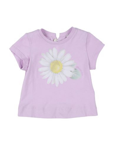 Monnalisa Newborn Girl T-shirt Lilac Size 3 Cotton In Purple