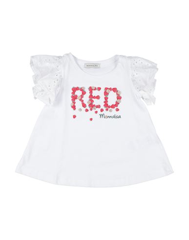 Monnalisa Toddler Girl T-shirt White Size 6 Cotton In White