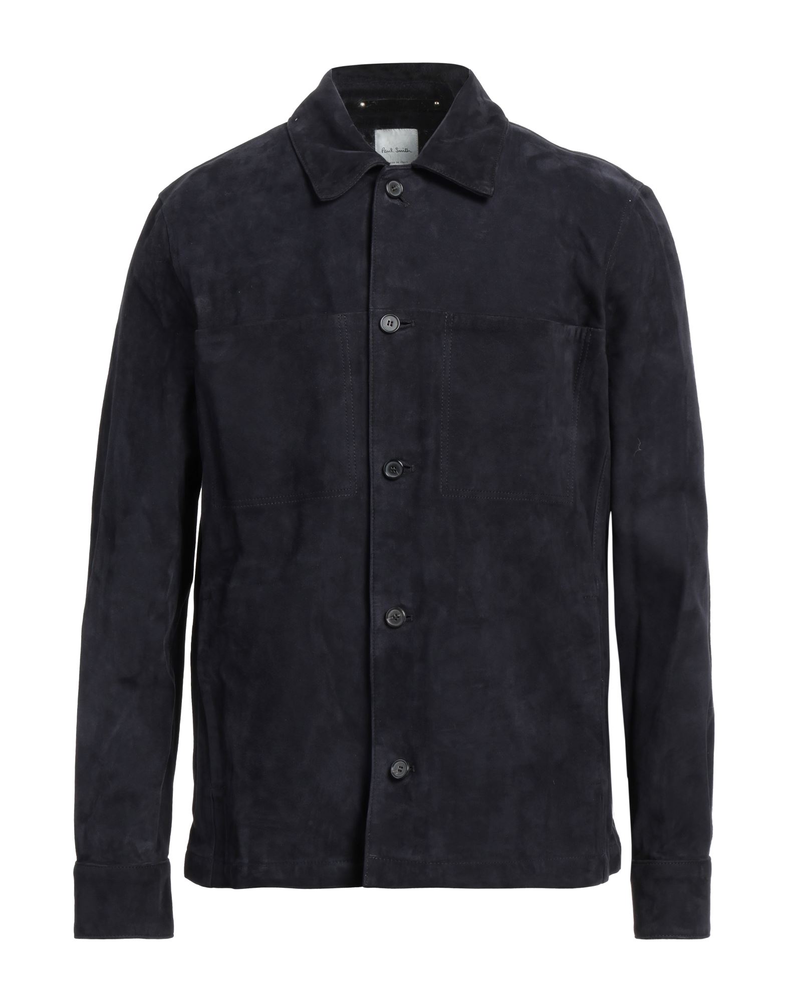 《セール開催中》PAUL SMITH メンズ シャツ ミッドナイトブルー M 革（なめし加工）