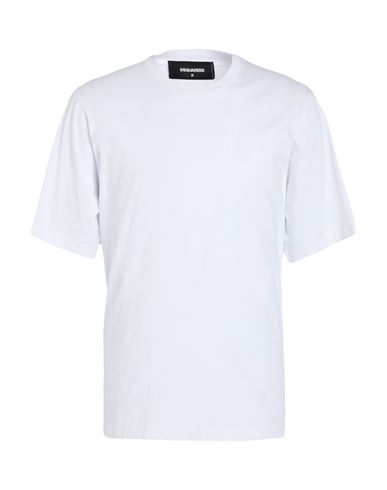 Dsquared2 Man T-shirt White Size L Cotton In White