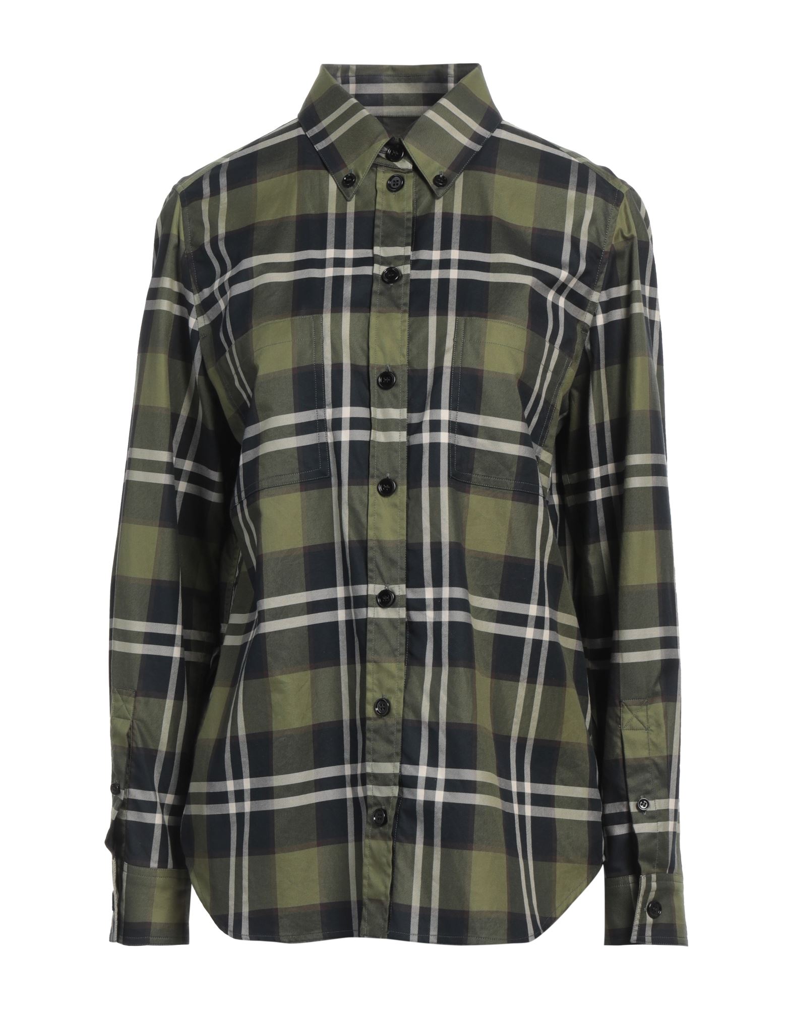 BURBERRY】35%OFF!! モノグラムモチーフテクニカルコットンシャツ