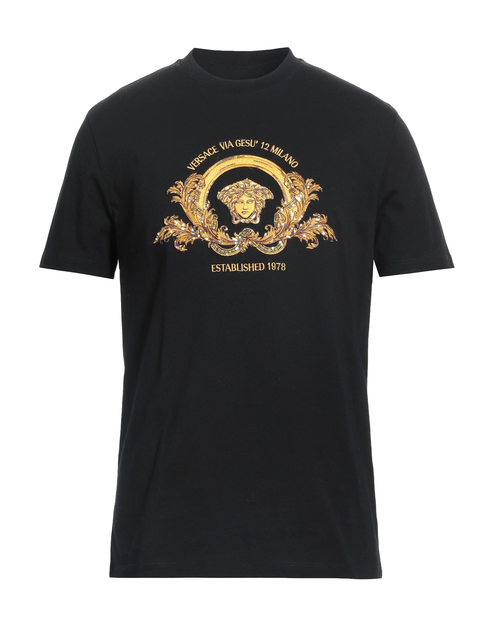 VERSACE ヴェルサーチ Tシャツ メンズ 半袖 ブラック 黒