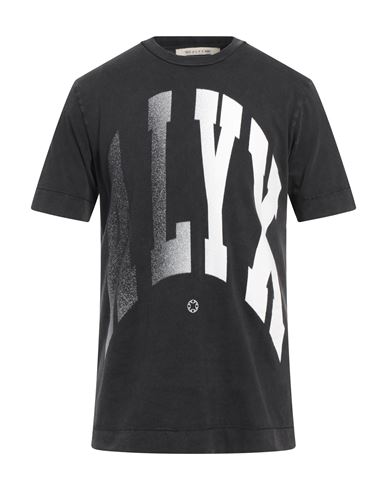 Alyx Logo Print Cotton Jersey S/s T-shirt In Black