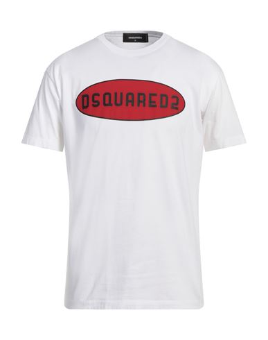 Dsquared2 Man T-shirt White Size M Cotton In White