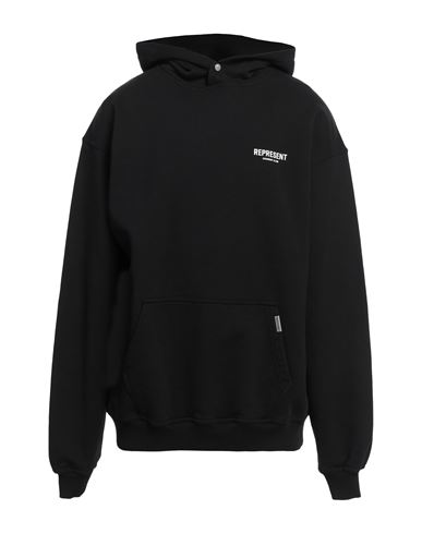 Represent Man Sweatshirt Black Size M Cotton In Black