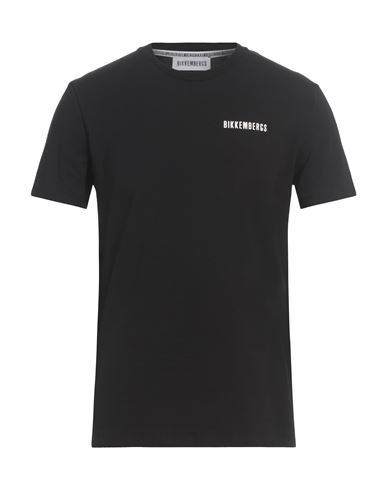 Bikkembergs Man T-shirt Black Size L Cotton, Elastane