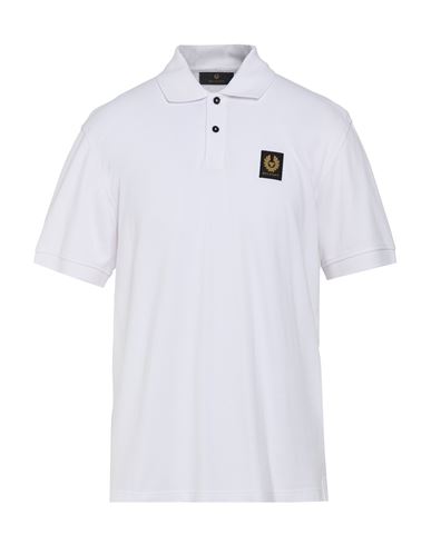 Belstaff Man Polo Shirt White Size L Cotton