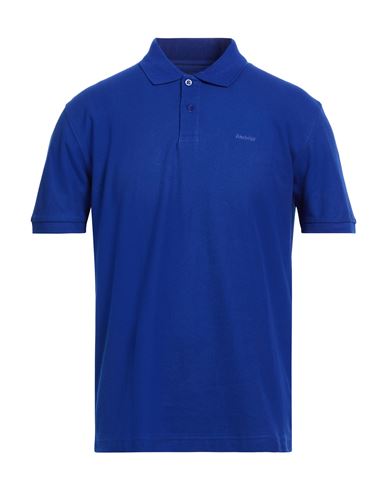 Barbour Man Polo Shirt Bright Blue Size S Pima Cotton In Blue
