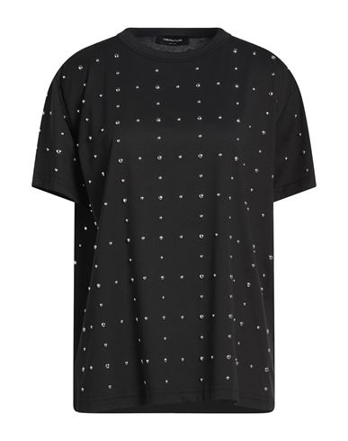 Fabiana Filippi Woman T-shirt Black Size 12 Cotton In Black