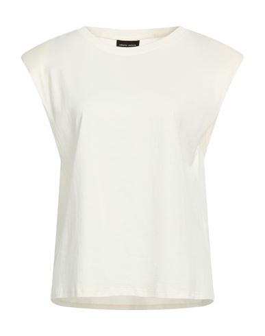 Roberto Collina Woman T-shirt Ivory Size S Cotton In White