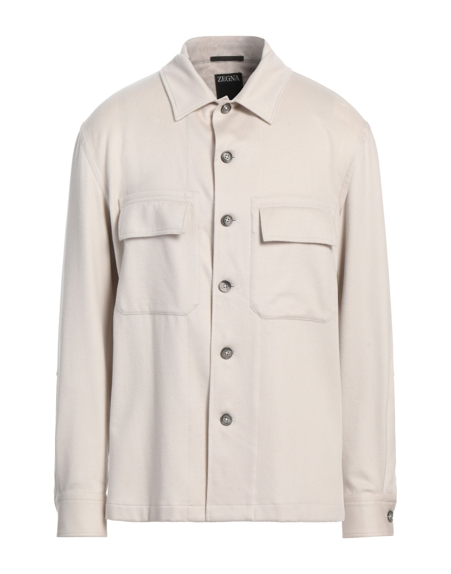 《セール開催中》ZEGNA メンズ シャツ ベージュ M カシミヤ 100%
