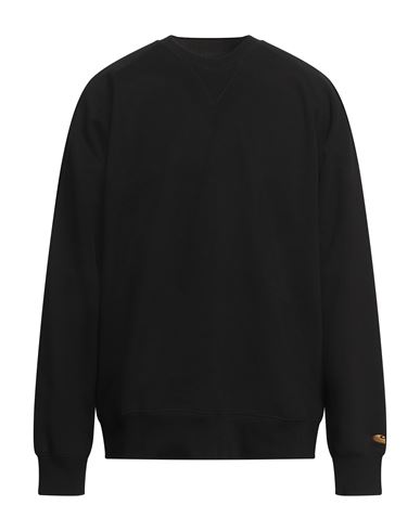 Carhartt Man Sweatshirt Black Size Xs Cotton, Polyester