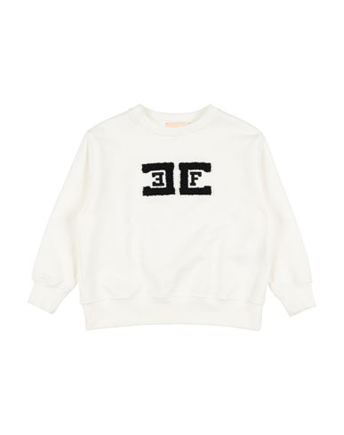 Elisabetta Franchi La Mia Bambina Toddler Girl Sweatshirt Ivory Size 6 Cotton, Elastane In White