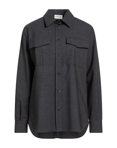 P.a.r.o.s.h P. A.r. O.s. H. Woman Shirt Charcoal Size S Virgin Wool, Elastane In Gray