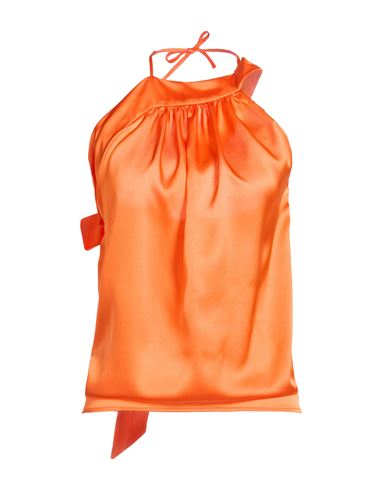 Brian Dales Woman Top Orange Size 4 Polyester