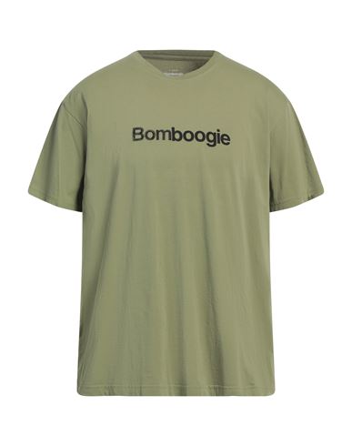 Bomboogie Man T-shirt Military Green Size Xxl Cotton In Green